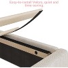 Twin Size Velvet Bed Frame Corduroy Upholstered Platform Bed with Adjustable Headboard, Strong Wooden Slats, Easy Assembly - 4 of 4