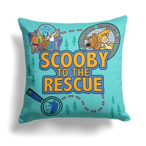 Warner Bros. Scooby-Doo Scooby To The Rescue Throw Pillow 18x18 Inches - 1 of 2