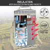 OPUX 2 Bottle Wine Carrier Tote, Insulated Leakproof Cooler Bag, Portable Case Travel Picnic BYOB Beach Christmas Gift - 2 of 4