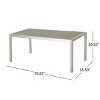 Coolbibila-Outdoor Dining Set, Aluminum Dining Chair Set Of 6, Rope-Woven Chairs And Aluminum Dining Table - 4 of 4