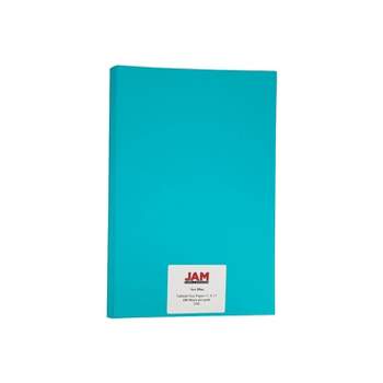 JAM Paper Ledger Matte 24lb Paper 11 x 17 Tabloid Sea Blue Recycled 16728465