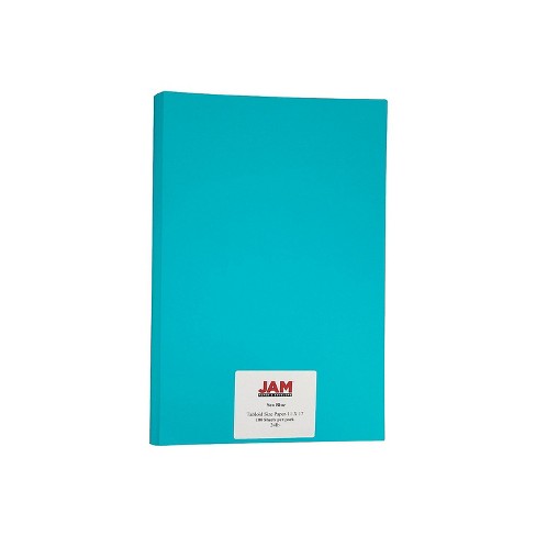 8.5 x 14" Sea Blue Premium Bright Color Paper 500 Per Pack 24lb Bond 