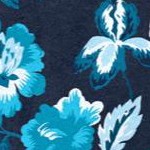 navy wildflower shadow