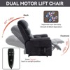 TiramisuBest Up to 350 LBS Chenille Power Lift Recliner Chair, Heavy Duty Motion Mechanism with 8-Point Vibration Massage and Lumbar Heating - 4 of 4