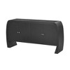 CAVINAS Modern 4-Doors Entryway Sideboard Cabinet with Curved Design,Wooden Buffet Cabinet with Storage for Kitchen,Dining Room - 3 of 4