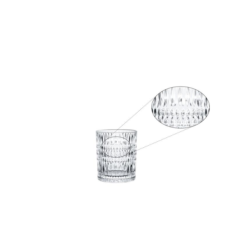 Nachtmann Ethno Glass Tumblers, 10 Oz Crystal Glasses -  Set of 4, 2 of 9