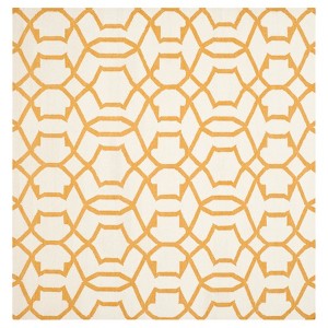 Spencer Dhurrie Area Rug - Ivory / Yellow (6