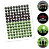 Big Dot of Happiness Zombie Zone - Halloween or Birthday Zombie Crawl Party Round Candy Sticker Favors - Labels Fits Chocolate Candy (1 Sheet of 108) - 2 of 4