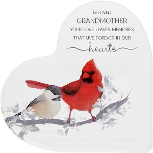 Pavilion Gift Company - Grandmother - 3.5" Acrylic Heart Plaque - Wall Sign Panels - 1 of 4
