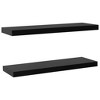 vidaXL Floating Wall Shelves 2 pcs Black 39.4 in.x7.9 in.x1.5 in. - 2 of 4