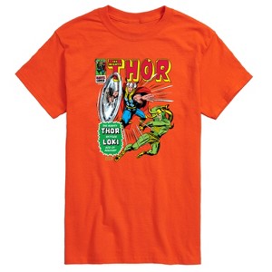 Men's - Marvel - Thor Retro Comic Book Cover Short Sleeve Graphic T-Shirt - 1 of 4