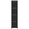 vidaXL 12-Cube Display Shelf - Modern Bookshelf and Home Organizer with Fabric Boxes, Black - 40.6"x11.8"x55.5" Sizes - Steel Frame Construction - 3 of 4