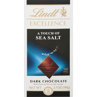 Lindt Excellence Sea Salt Dark Chocolate Bar  - 3.5oz
