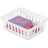 Tribello Plastic Baskets for Organizing, White Drawer/Closet Storage Tray - 3 of 3