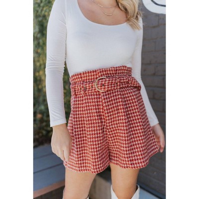 Women's Around The World Tweed Shorts - FLYING TOMATO