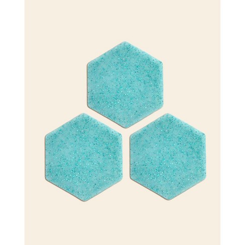 Letterfolk Tile Set (75 Pcs) - Teal Glitter : Target