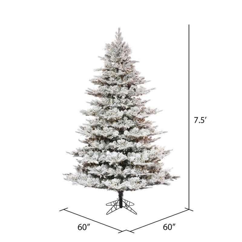 Vickerman Flocked Kiana Pine Artificial Christmas Tree 3MM, 3 of 7