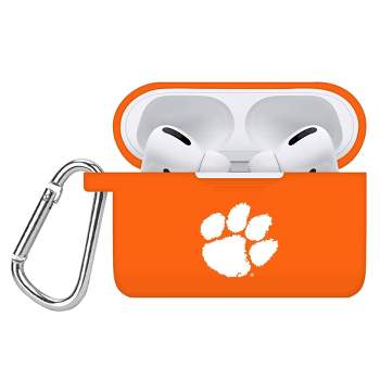 NCAA Clemson Tigers Apple AirPods Pro Compatible Silicone Battery Case Cover - Orange