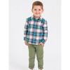 RuggedButts Baby Boys Long Sleeve Button Down Shirt - 3 of 4