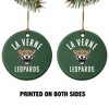 University of La Verne Leopards Logo Porcelain Holiday Christmas Tree Ornament - 2 of 4