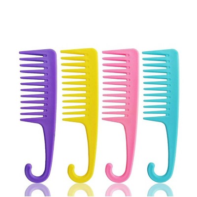 LOVELAY CREATIONS 4-Pack Wide Teeth Combs