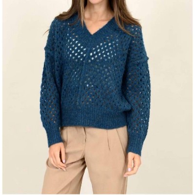 Women's Nanumea V- Neck Pullover Swaeter - RD Style