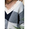 Women's Plaid Frayed Sweater - Mainstrip - 4 of 4