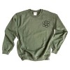 Simply Sage Market S.W.Smiley Good Vibes Only Smiley Face Front And Back Sweatshirt - 3 of 4