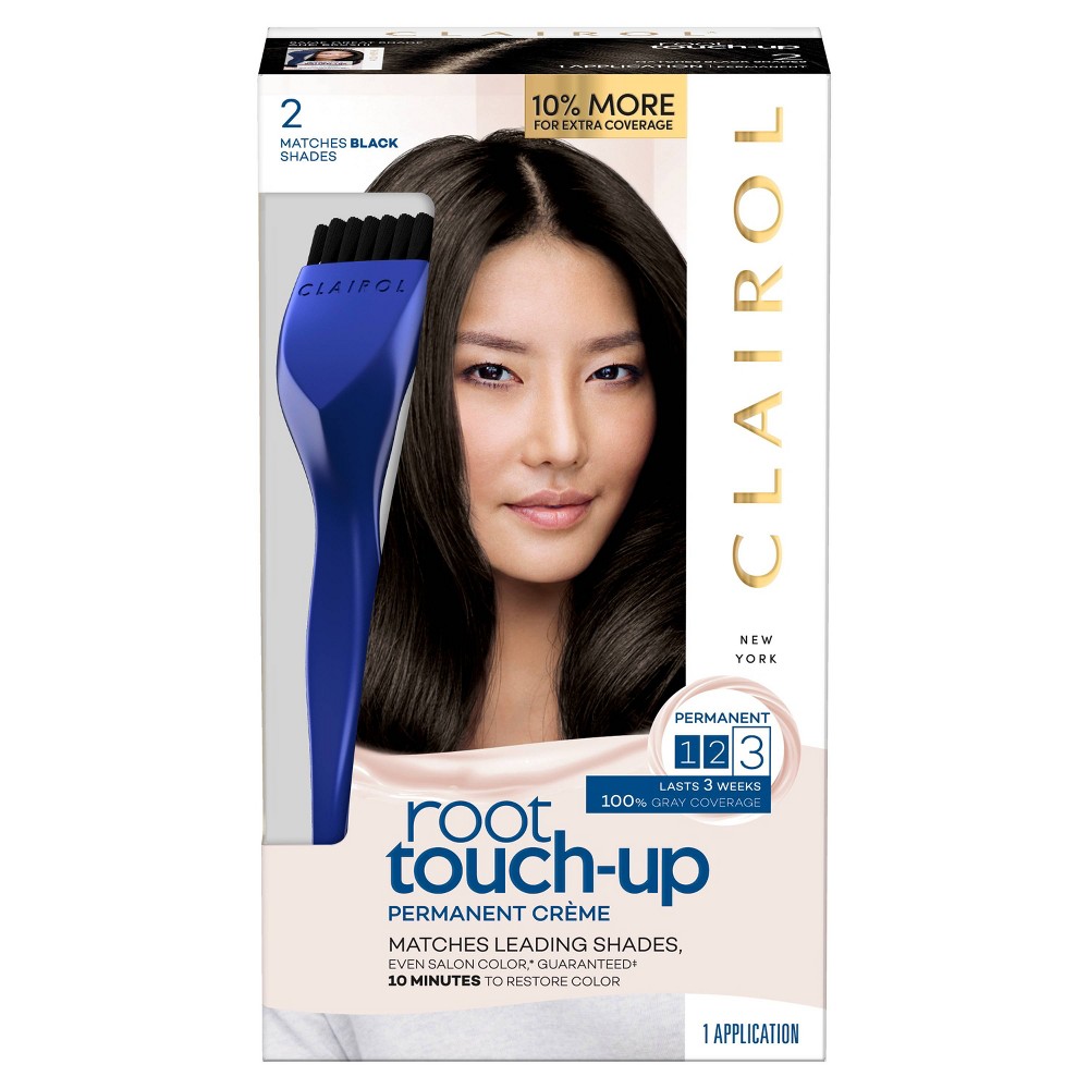 UPC 381519012501 product image for Clairol Root Touch-Up Permanent Hair Color - 2 Black - 1 Kit | upcitemdb.com