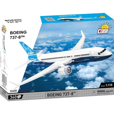 COBI Boeing 737-8 White and Blue Building Block Model Set