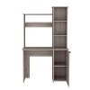 NicBex Home Office Desk 38.7" W Modern Writing Desk with 3-Tier Open Storage Bookshelves, Cabinet and Wooden Frame for Office, Study - 4 of 4
