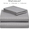 LuxClub 4-7 PC Microfiber Striped Performance Sheet Set, Soft Cooling Eco-Friendly Bed Sheets with 18in Deep Pockets - 4 of 4