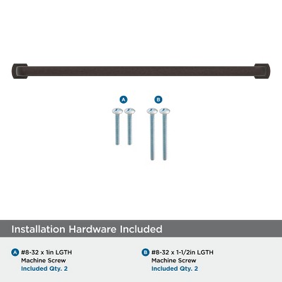 Oil-Rubbed Bronze 12-5/8" Modern Industrial Bar Pull