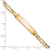 Black Bow Jewelry 14k Yellow Gold Figaro I.D. Bracelet with Lobster Clasp - 7 Inch - 3 of 4
