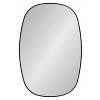 Kate and Laurel Zayda Metal Danish Oval Mirror, 20x30, Black - 2 of 4