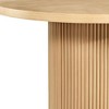 HomeRoots 48" Natural Wood Pedestal Base Round Top Dining Table - 4 of 4