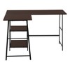 NicBex L-Shaped Home Office Desk Modern Computer Desk with 2 Shelves and Metal Legs for Office, Study - 4 of 4