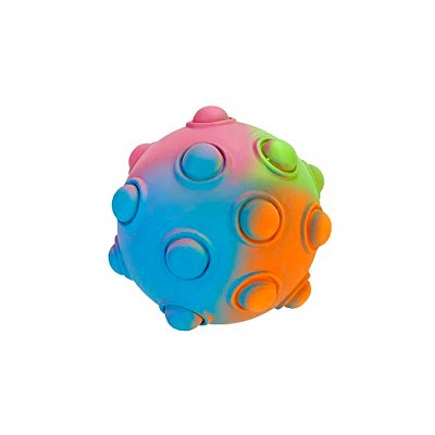 Multipet Look Whos Poppin Ball with New Assorted Colors Dog Toy