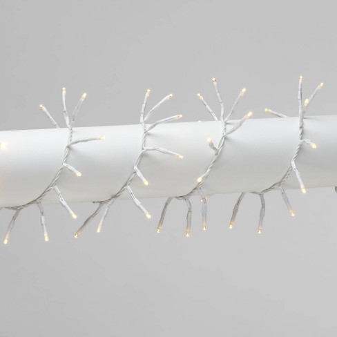 Christmas Garland String Lights 150ct Led Warm White With White Wire Wondershop Target