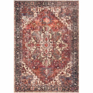 Hauteloom Bondville Vintage Flat Pile Washable Rug - 1 of 4