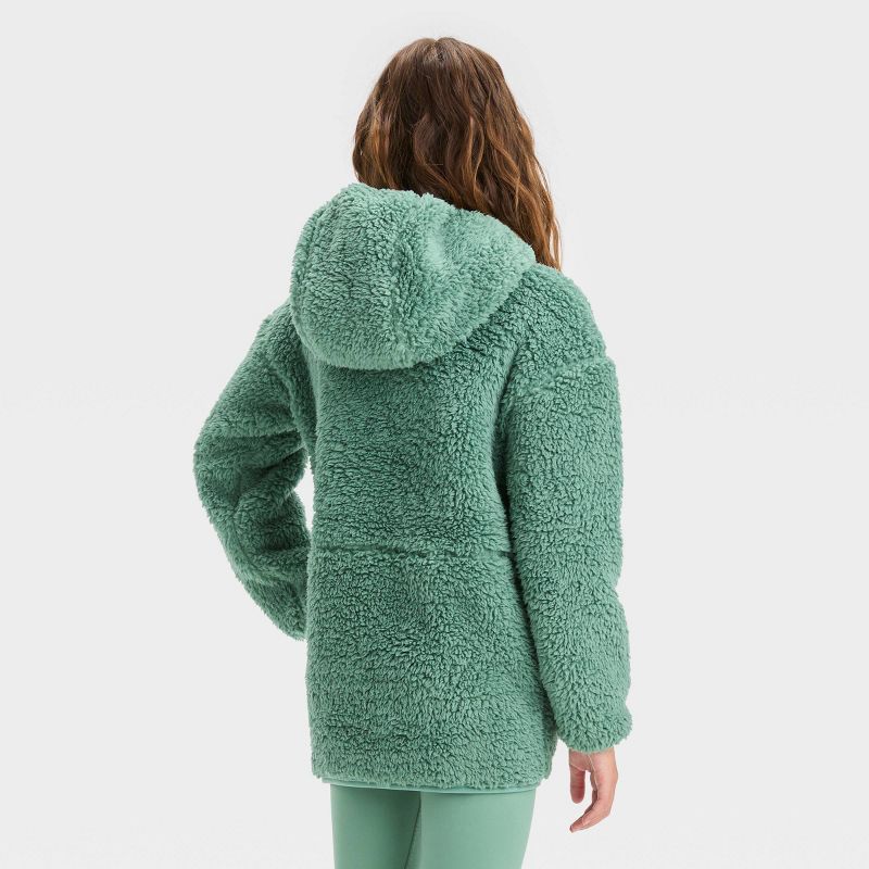 Girls&#39; Fleece 1/2 Zip Pullover - All In Motion™, 3 of 5