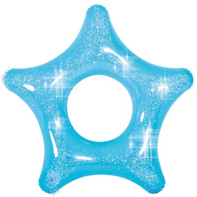 Pool Central 43" Blue Glitter Star Inner Tube Pool Float