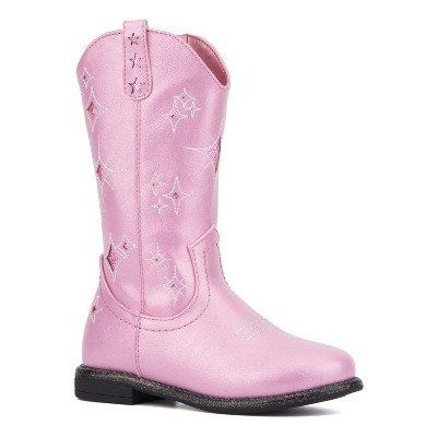 Olivia Miller Girl's Toddler Cowboy Western Boots - 8, Pink : Target