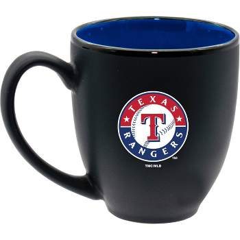 MLB Texas Rangers 15oz Inner Color Black Coffee Mug