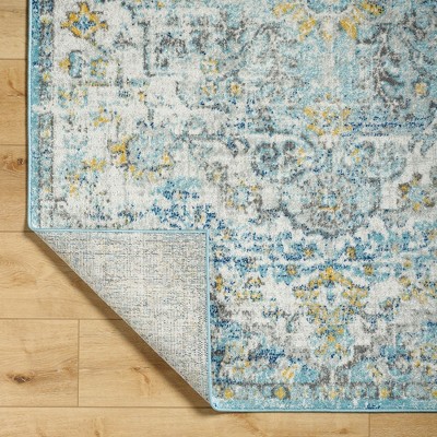 Olivia Blue and Gray Woven Indoor Area Rug