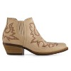 Women's Wo's Western Style Leather Booties - Forastero - 3 of 4