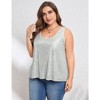 Sequin Tops Plus Size Glitter Tank Top Sleeveless Sparkle Shimmer Shirt Tops Camisole Vest - 2 of 4
