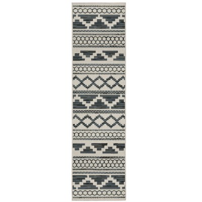 Oriental Weavers Torrey 005Y1 Light Grey/ Blue Indoor/Outdoor Area Rug - 1'10" x 7'3"
