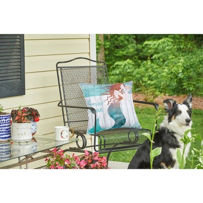 18" x 18" Colorful Mermaid Dreams Nautical Throw Pillow