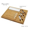 Picnic at Ascot Bamboo Charcuterie Board with Cheese Knife Set & Ceramic Tray - 2 of 4